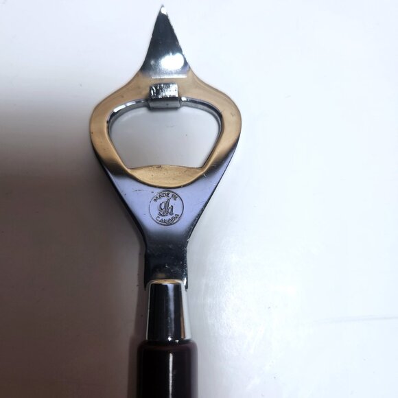 Glo-Hill Canada Bottle Can Opener MCM Cherry Bakelite Handle 7.5 in. Opener - Picture 5 of 8